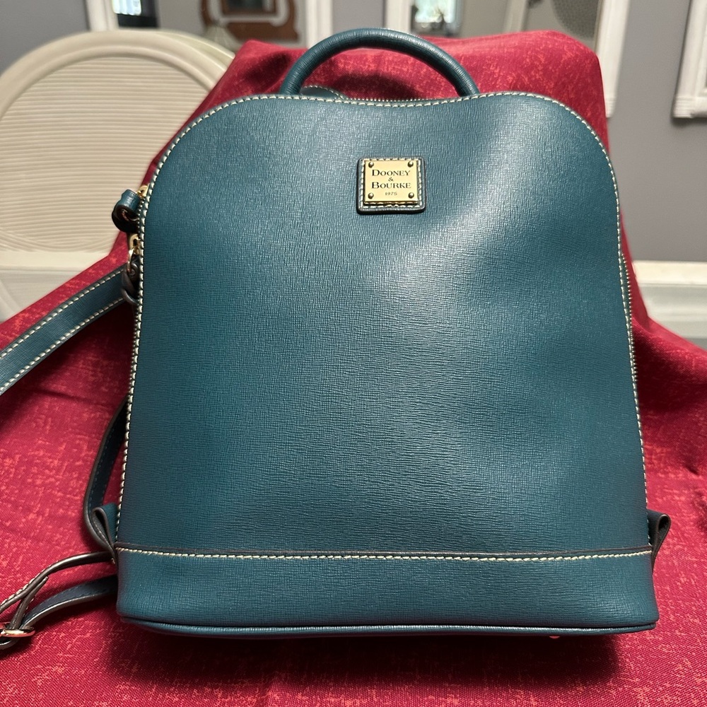 Dooney & Bourke Blue Structured Backpack